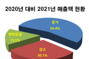 성남지역 중소기업 2021년 매출액 증가